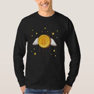 T-shirt Bitcoin Crypto Flying Wings Coin