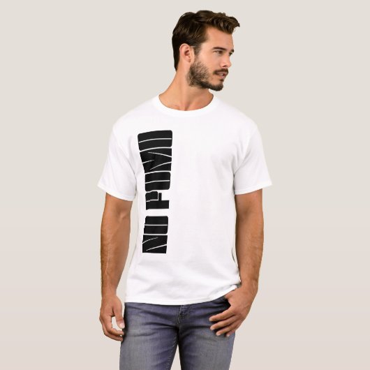T-Shirt Bitcoin Crypto "PAS DE FOMO" (Devant entier)