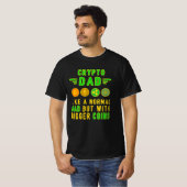T-shirt Bitcoin Crypto Père Papa Trader Crypto (Devant entier)