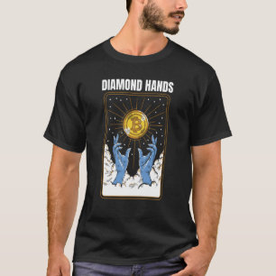 T-shirt Bitcoin diamant Mème main Crypto Hodl WSB