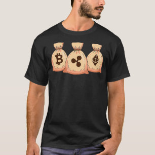 T-shirt Bitcoin Eth Ripple BTC Crypto Devise Blockchain