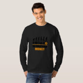 T-shirt Bitcoin Évolution De L'Argent Btc Cryptomonnaie Ho (Devant entier)
