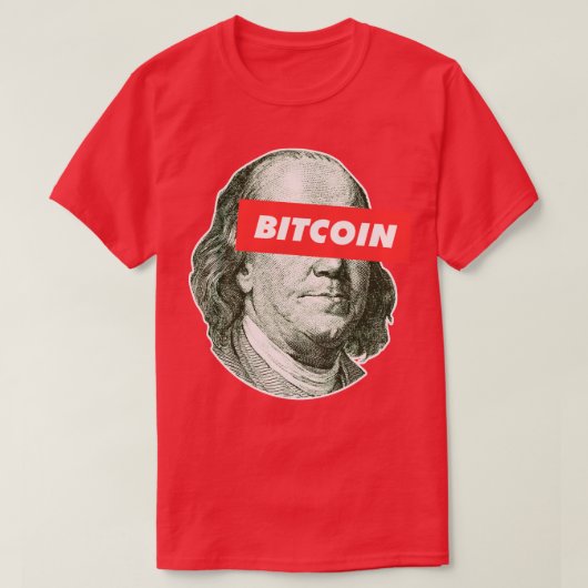 T-shirt Bitcoin Franklyn Dollar Bill 2 (Design devant)