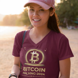 T-shirt BITCOIN HALVING 2024 Crypto Devise numérique