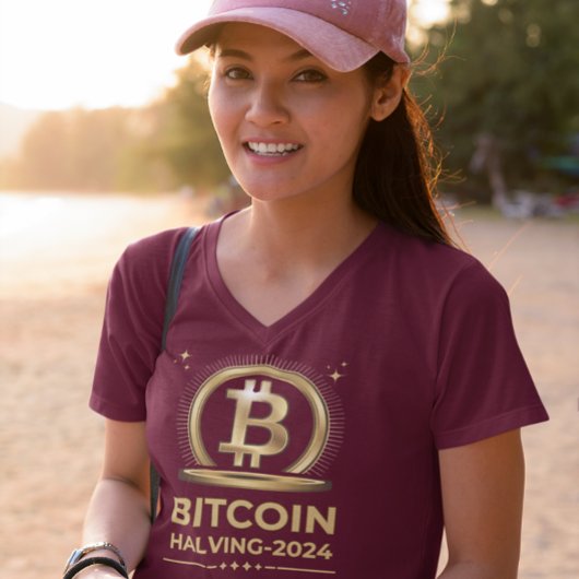 T-shirt BITCOIN HALVING 2024 Crypto Devise numérique