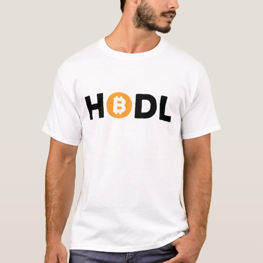 T-shirt bitcoin hodl (Devant)