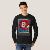 T-shirt Bitcoin  Hodler Bitcoin Rocket Course Explosion (Devant entier)