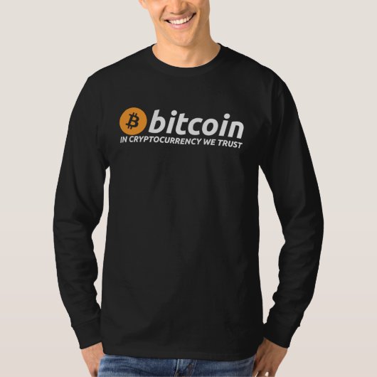 T-shirt BITCOIN In Cryptocurrency We Trust Crypto Digital (Devant)