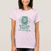 T-shirt Bitcoin Knots - "Code avec intégrité" noeu (Devant)