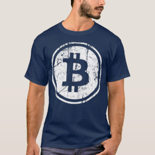 T-shirt Bitcoin Logo Minimaliste Élégant Poche Perdue