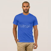 T-shirt Bitcoin logo wordart graphiques (Devant entier)