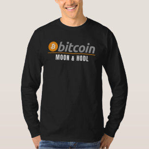 T-shirt Bitcoin Lune & Hodl, Fun Bitcoin Crypto Mineurs Bl