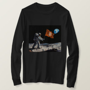 T-shirt "Bitcoin Lune" Peinture à l'Huile #1