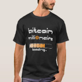 T-shirt Bitcoin millionaire crypto millionaire (Devant)