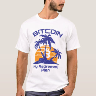 T-shirt Bitcoin mon plan de retraite Cryptomonnaie BTC