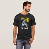T-shirt Bitcoin Moon Astronaut BTC Cyrpto Cryptocurrency (Devant entier)