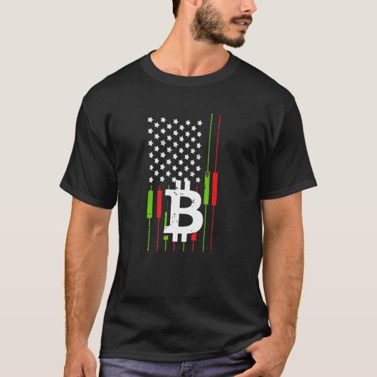 T-shirt Bitcoin Nous Trader Drapeau Cryptomonnaie Btc Bitc (Devant)