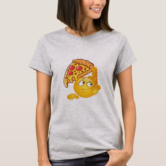 T-shirt Bitcoin Pizza Lazy Trader (Devant)