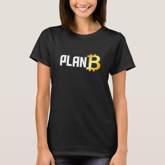 T-shirt Bitcoin Plan B Cryptocurrency Investor BTC Trader (Devant)