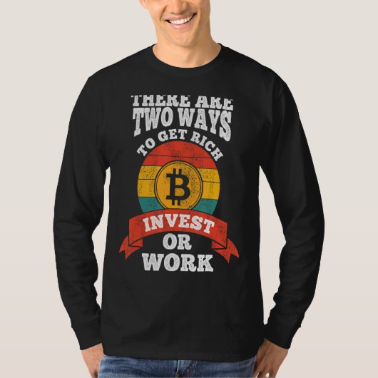 T-shirt Bitcoin plongée investissement finance argent inve (Devant)