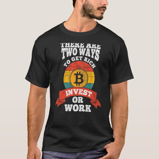 T-shirt Bitcoin plongée investissement finance argent inve (Devant)