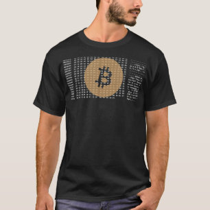 T-shirt Bitcoin Satoshi Nakamoto Génèse Bloc Cryptocurer
