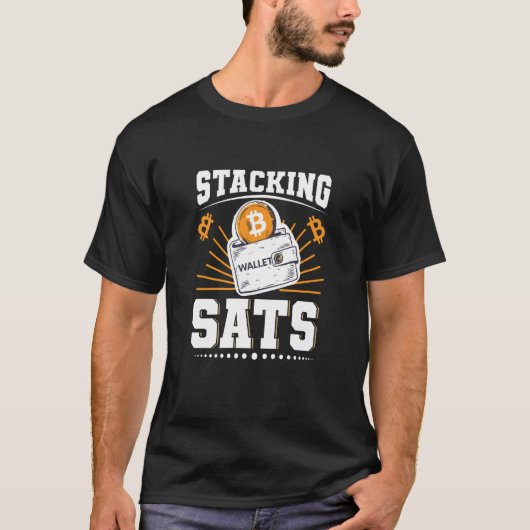T-shirt Bitcoin Sats empilés (Devant)