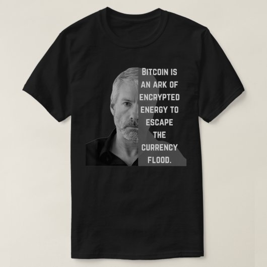 T-shirt Bitcoin T, Cadeaux Crypto, Michael Saylor Bitcoin (Design devant)