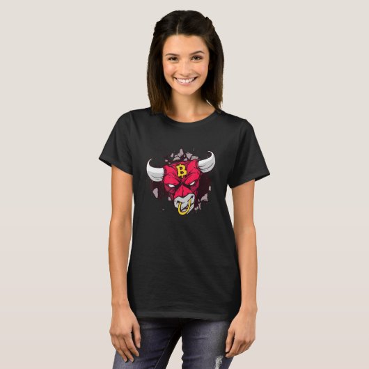 T-shirt Bitcoin Trader Crypto Asset Trader Bull Bullish Tr (Devant entier)