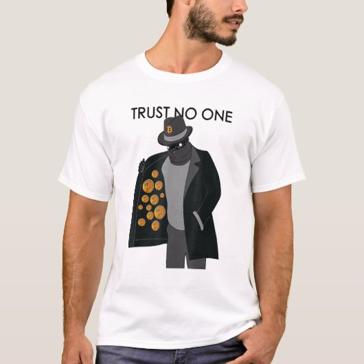 T-shirt Bitcoin Trust Personne (Devant)