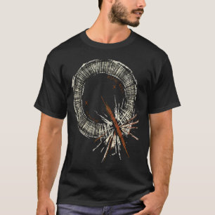 T-shirt Bite Back Spiked Distressed Ring Graphique
