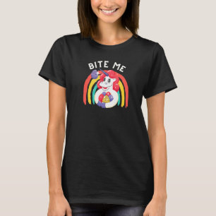 T-shirt Bite Me Ado Pâques Pour Hommes Unicorn Chocolat Bu