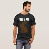 T-shirt Bite Me Chocolat Bunny Pâques (Devant entier)