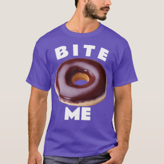 T-shirt Bite Me Chocolat Donut