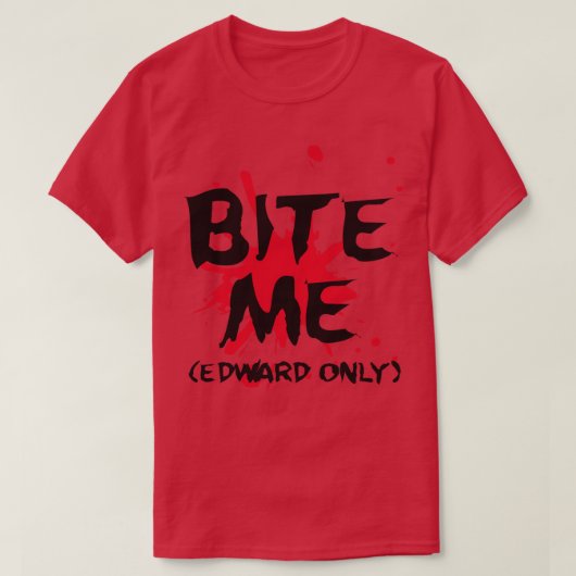 T-shirt Bite-moi Edward (Design devant)
