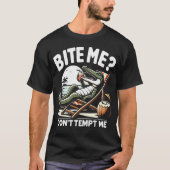 T-shirt Bite-Moi ? Ne tentez pas Croc (Devant)