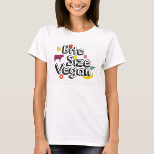 T-shirt BiteSizeVegan nouveau ! (Couleur/style choisis)