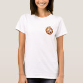T-shirt Bitten Chocolate Chip Cookie with Cute Heart (Devant)