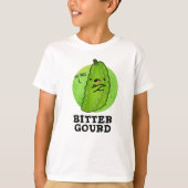 T-shirt Bitter Gourd Funny Veggie Pun (Devant)