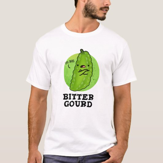 T-shirt Bitter Gourd Funny Veggie Pun (Devant)