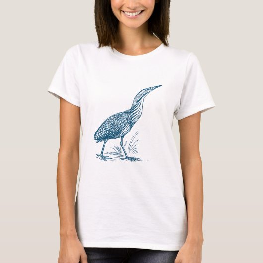 T-shirt Bittern - Bleu océan (Devant)