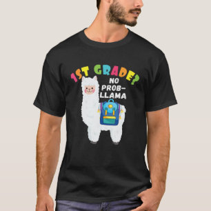 T-shirt Bizarre 1ER NIVEAU Non Prob-Llama Retour À L'École