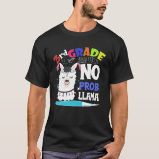 T-shirt Bizarre 3E Année Aucun Prob-Llama Étudiants Enfant