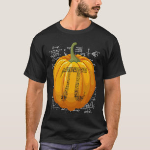 T-shirt Bizarre Citrouille Pie 3 14 Pi Numéro Symbole Math