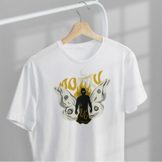 T-shirt Bizarre Corps de l'homme Moth