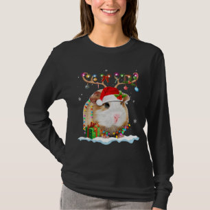 T-shirt Bizarre de Noël de la Guinée Cochon Reindeer