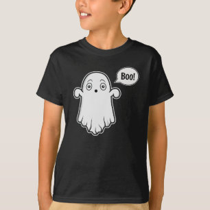 T-shirt Bizarre Et Bouillonnette Disant Boo Halloween