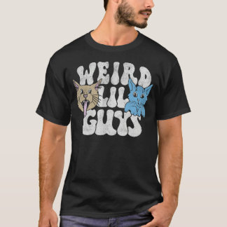 T-shirt Bizarre Lil Guys Chat Retro
