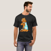 T-shirt Bizarre Pitbull Tattoos J'Aime Papa assis (Devant entier)