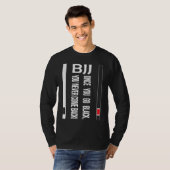 T-shirt BJJ Black Belt Funny once you go black (Devant entier)